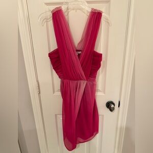 Max & Cleo Vibrant Pink Backless Dress